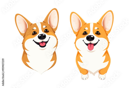 Cute Corgi Puppies Smiling at You