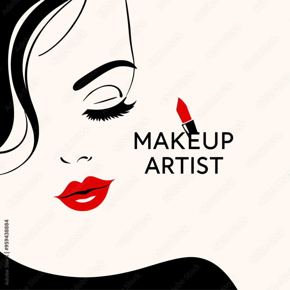 Obraz premium Makeup Artist: Eye Makeup Technique