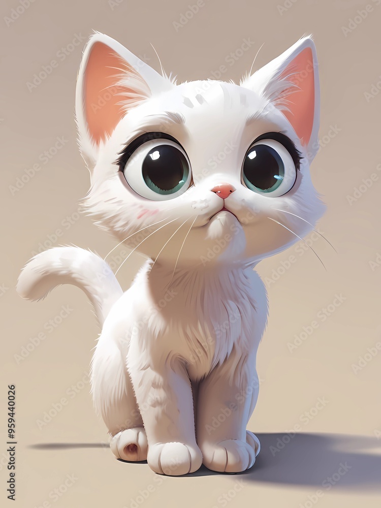 white kitten young white kitten young