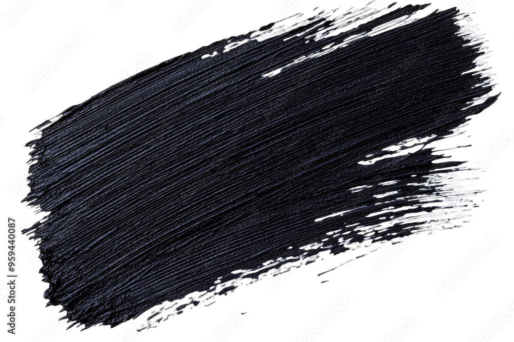 A vivid black paint stroke on a transparent background, perfect for artistic and design projects. A vivid black paint stroke on a transparent background, perfect for artistic and design projects.