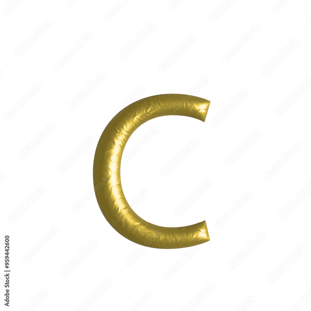 Golden Alphabet letter C Golden Alphabet letter C