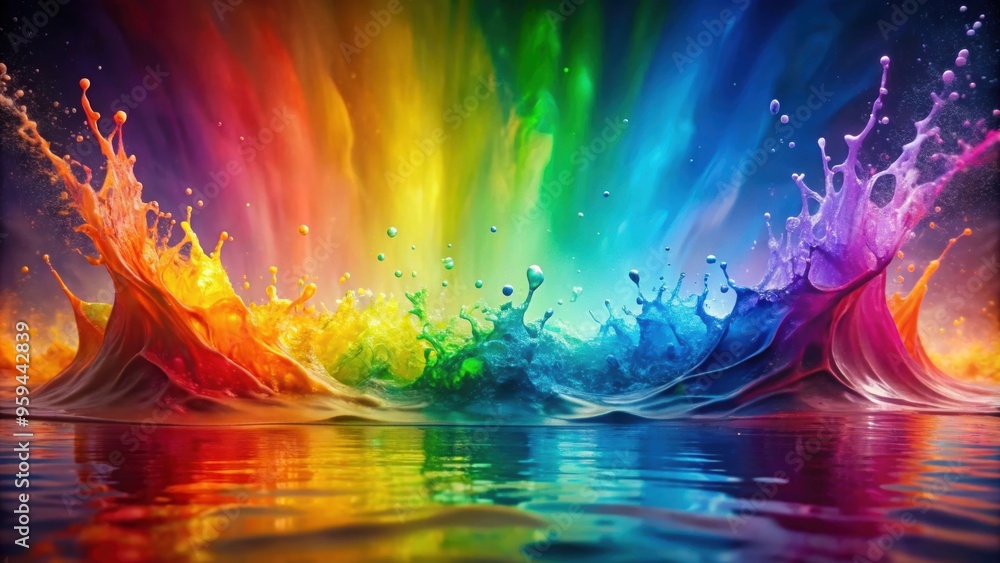 Rainbow watercolors splashing in a vibrant background, rainbow, watercolors, splash, colorful, art, background, paint Rainbow watercolors splashing in a vibrant background, rainbow, watercolors, splash, colorful, art, background, paint
