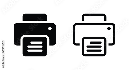 Printer icon. print symbol vector