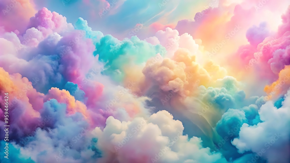 Dreamy Colorful Cloudscape. Dreamy Colorful Cloudscape.