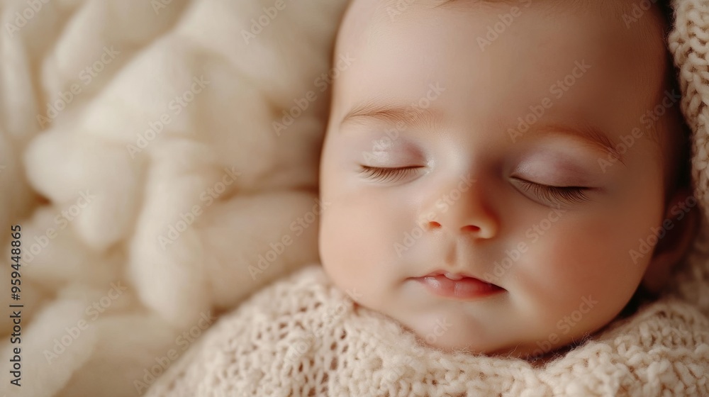 Australian Newborn Serenity: Close-up Portrait in Soft Neutral Lighting Embracing Calm and Innocence Australian Newborn Serenity: Close-up Portrait in Soft Neutral Lighting Embracing Calm and Innocence