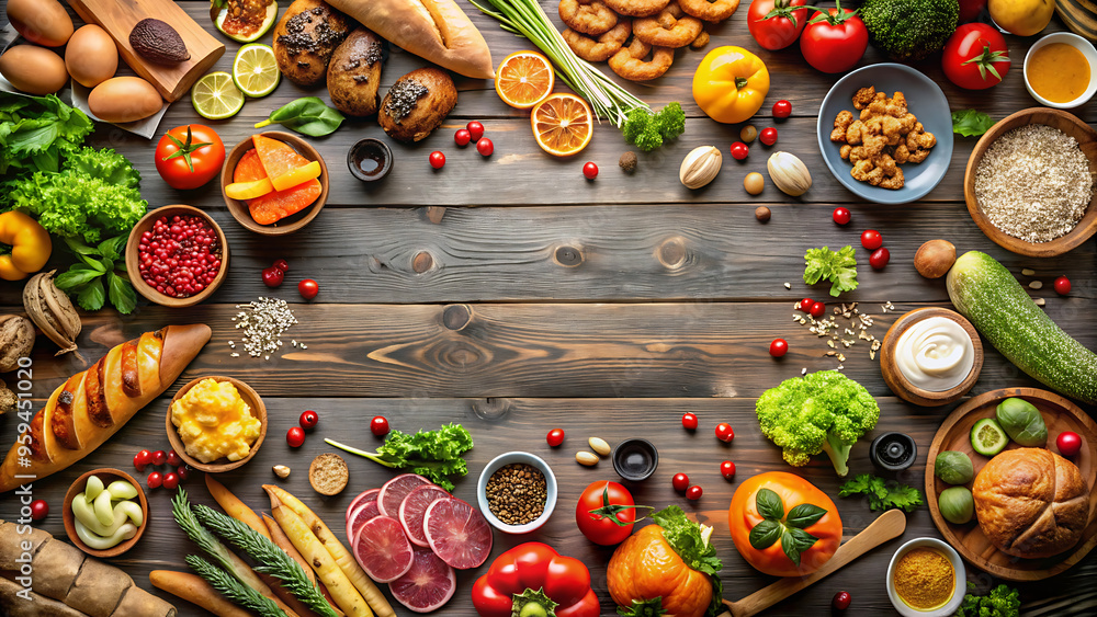 Wonderful food banner background with copy space Wonderful food banner background with copy space