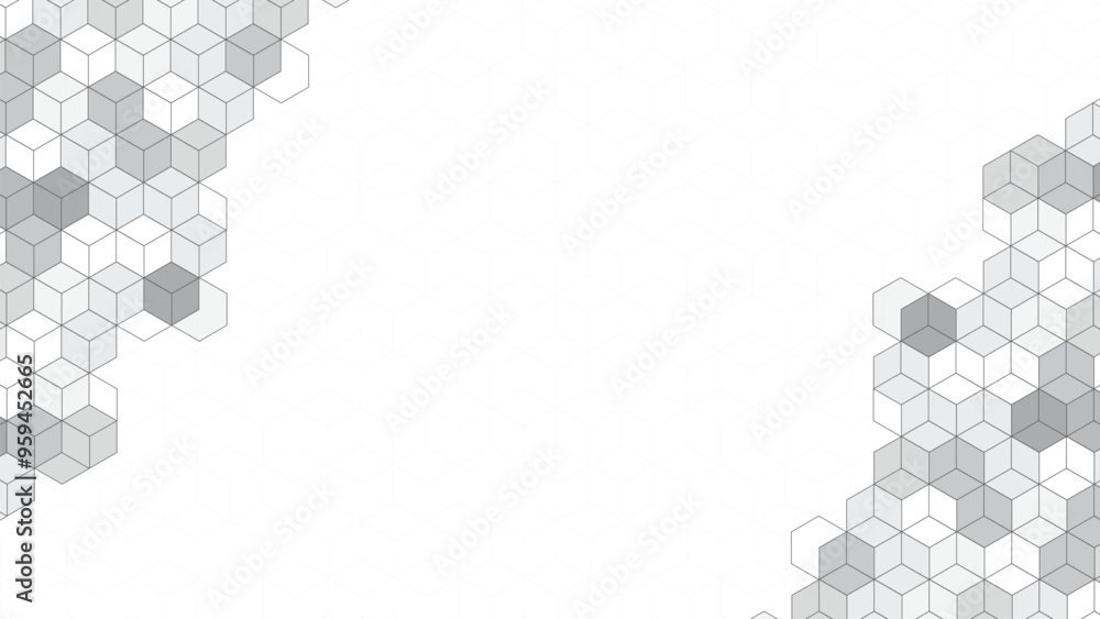 Obraz premium White geometric background abstract