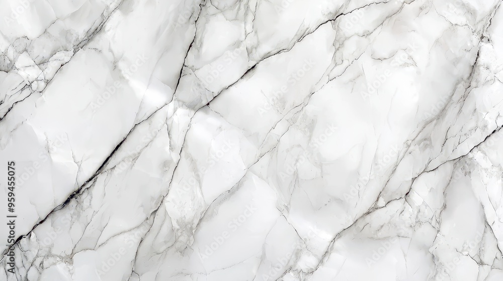 Obraz premium White Marble Texture Background Elegant Stone Pattern Natural Stone Surface