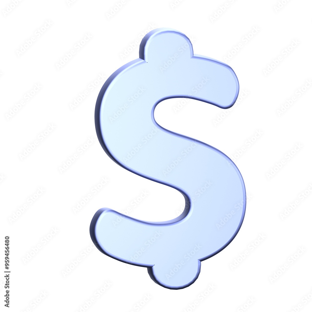 Dollar Sign 3D Illustration for uiux, web, app, presentation, etc Dollar Sign 3D Illustration for uiux, web, app, presentation, etc