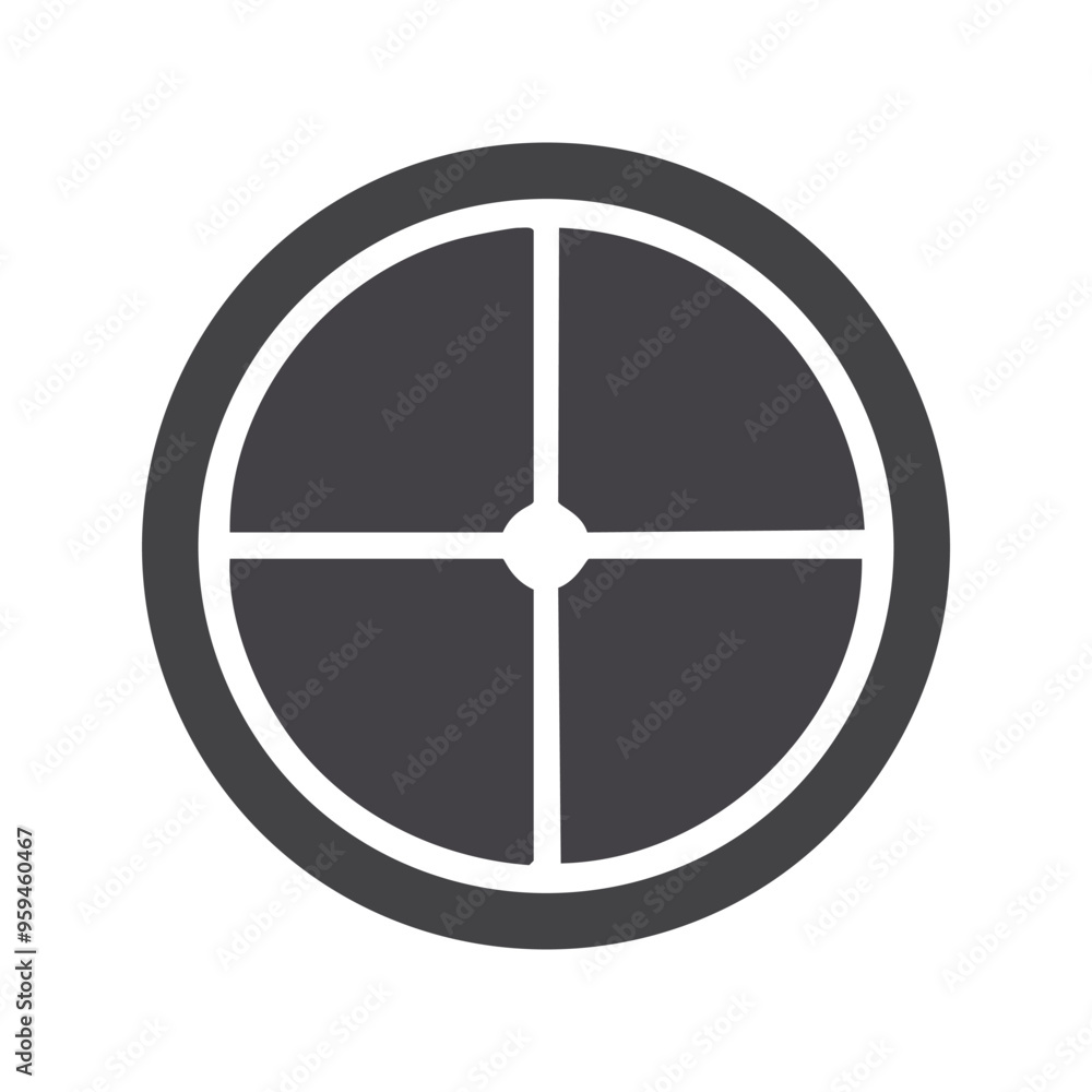 Target symbol. Simple target icon, symbolizing goal achievement, focus, and precision. Target symbol. Simple target icon, symbolizing goal achievement, focus, and precision.