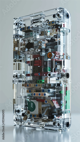 3D Rendering of a Complex Mechanical Assembly