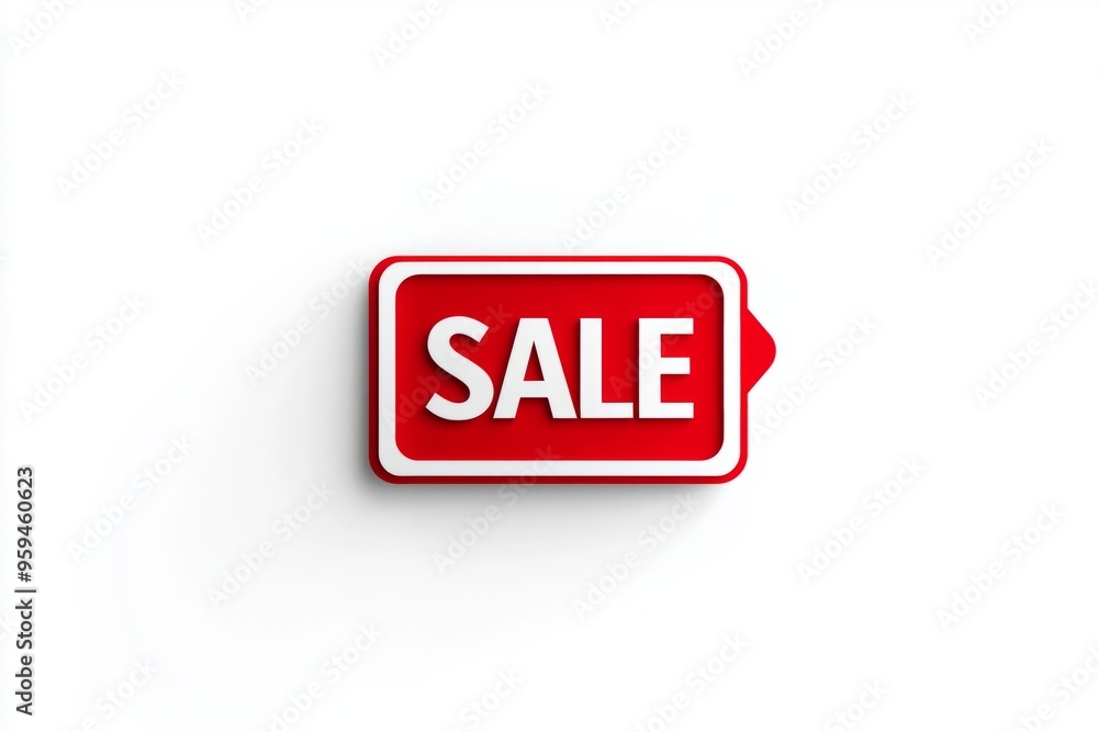 SALE badge, with bold font, vibrant red color, flat design on white background , great Sale, discount SALE badge, with bold font, vibrant red color, flat design on white background , great Sale, discount