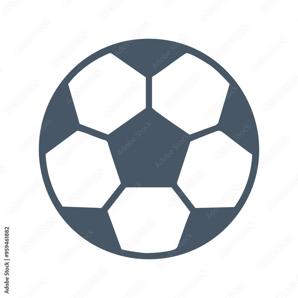 Soccer ball icon. Simple graphic of a soccer ball, ideal for sport-related projects. Soccer ball icon. Simple graphic of a soccer ball, ideal for sport-related projects.