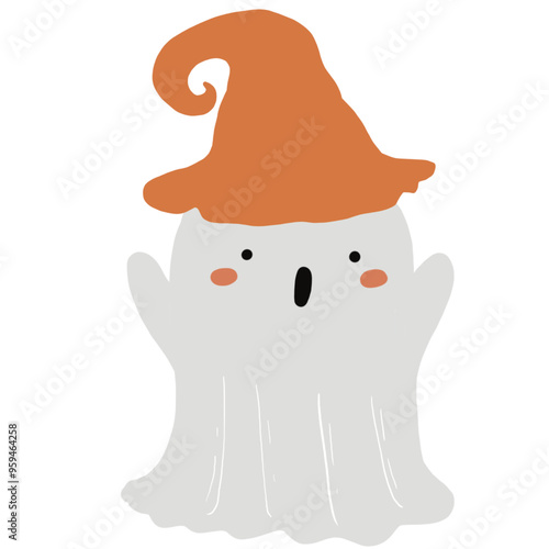 Halloween cute spooky charater costumes vector - vampire, ghost, witch, pumpkins, frankenstein