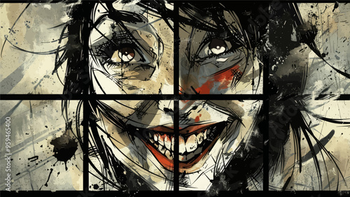 Emotive Expression: A Portrait of Joy and Passion