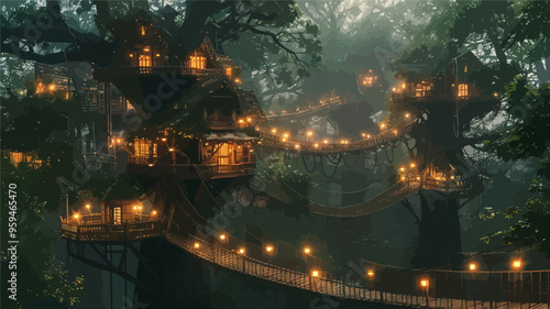 Enchanted Forest: A Dreamy Nighttime Adventure