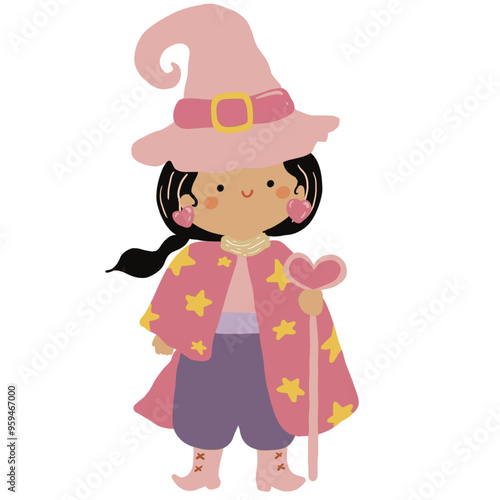 Halloween cute spooky charater costumes vector - vampire, ghost, witch, pumpkins, frankenstein