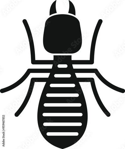 Simple termite icon representing a common pest control issue