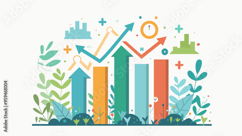 Growth and Progress Icons Set