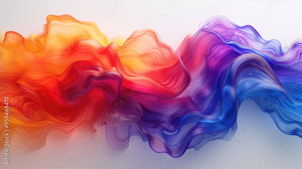 Abstract Colorful Liquid Wave Flow Art Abstract Colorful Liquid Wave Flow Art