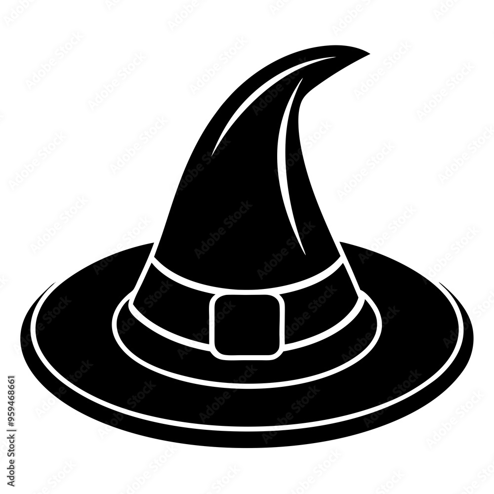 Halloween Witch hat isolated on white background Halloween Witch hat isolated on white background