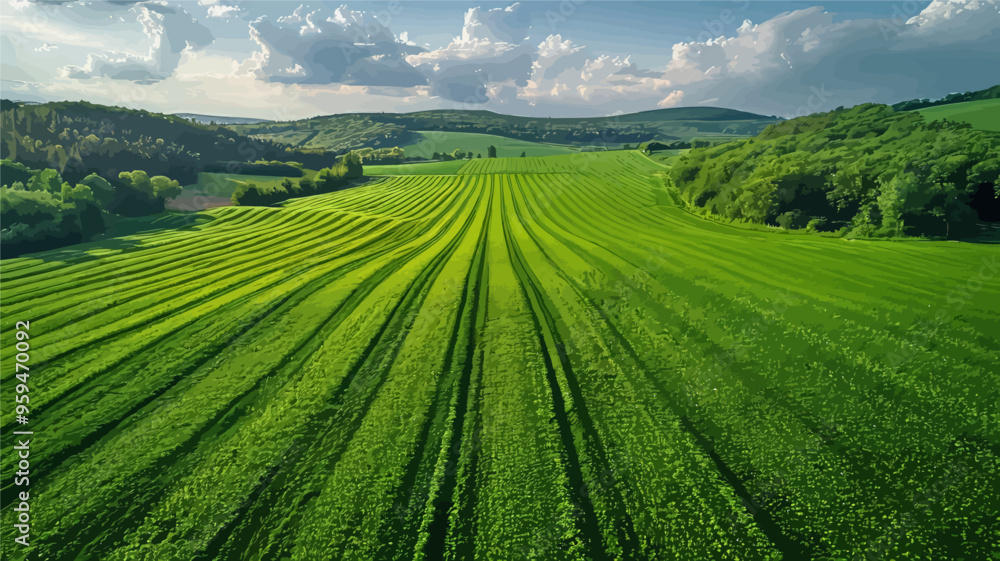 Patterned Field of Green Patterned Field of Green