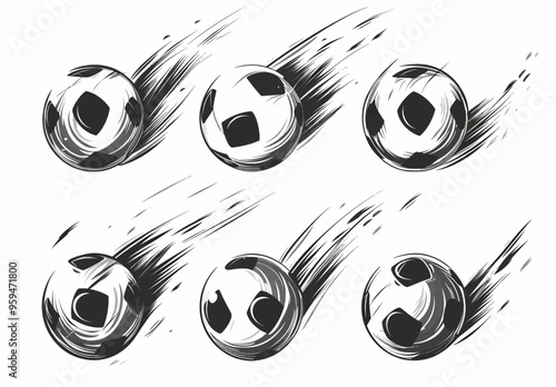 Soccer Ball Motion Blur Artwork