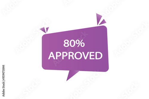 web button 80% approved  click here action vector banner now
