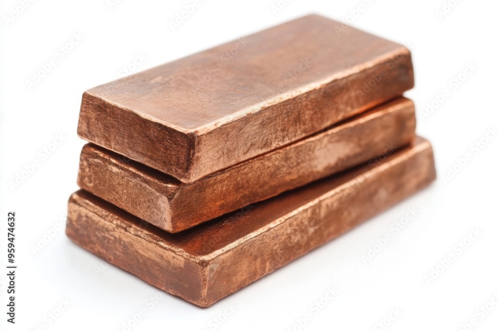 Stack of Copper Bars.