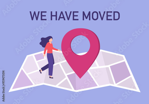 We have moved concept. People announce change address.