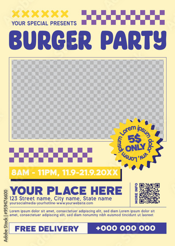 Burger Party Flyer
