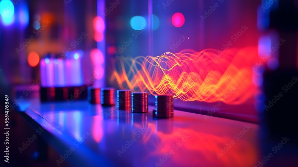 Visually Captivating Physics Experiment Showcasing Acoustic Sound Wave Simulation and Dynamics