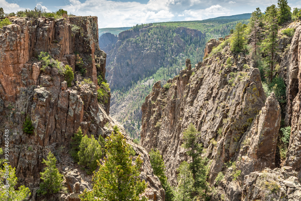 USA, Colorado, Black Canyon of the Gunnison National Park. Canyon landscape. USA, Colorado, Black Canyon of the Gunnison National Park. Canyon landscape.
