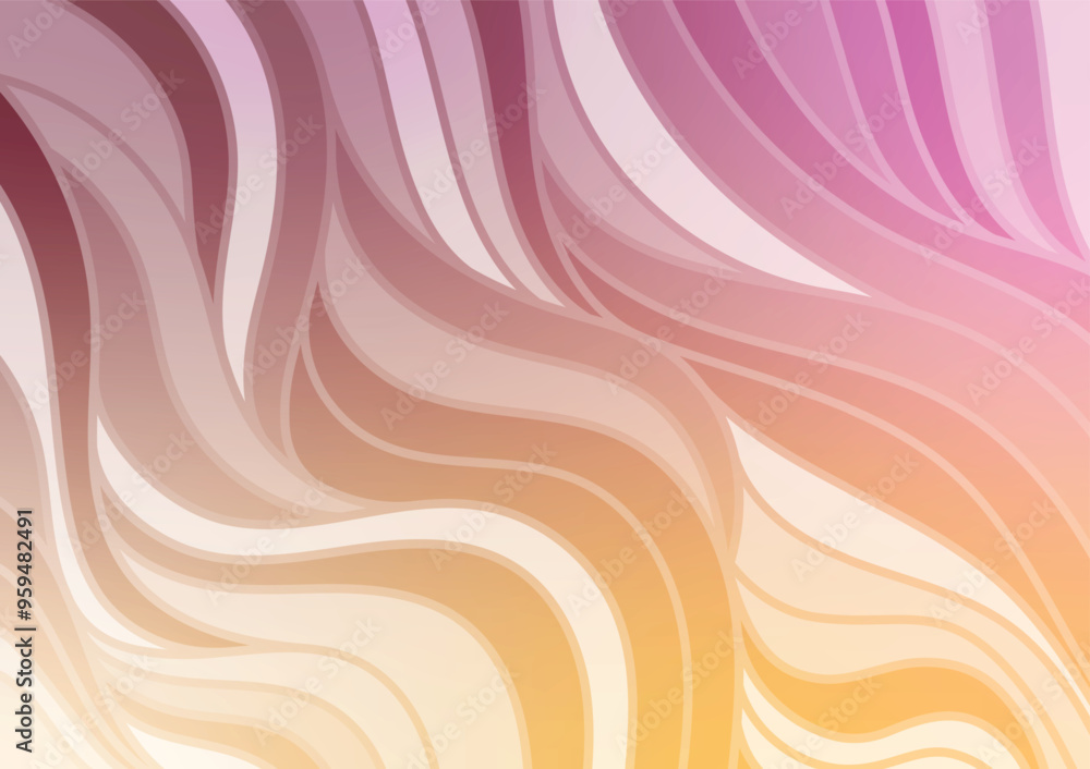 Soft cream wave pattern graphics curve background Soft cream wave pattern graphics curve background