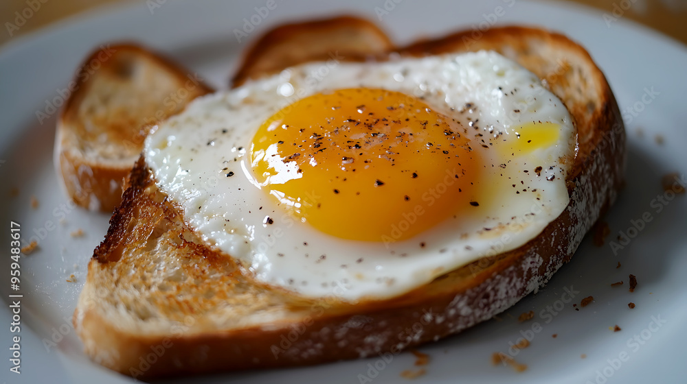 classic egg and soldiers breakfast, with a perfectly runny yolk and crunchy toast classic egg and soldiers breakfast, with a perfectly runny yolk and crunchy toast