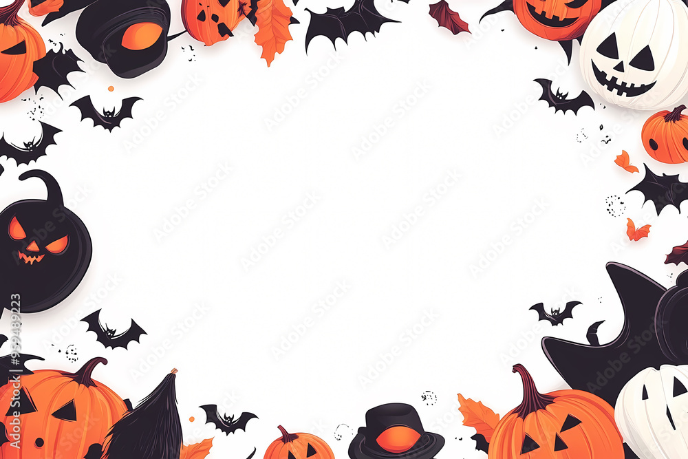 halloween theme background with white space for text halloween theme background with white space for text