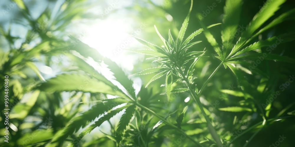 Leafy Plant with Sunlight Leafy Plant with Sunlight