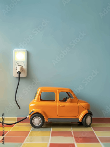 Charging Station for Mini Electric Car photo