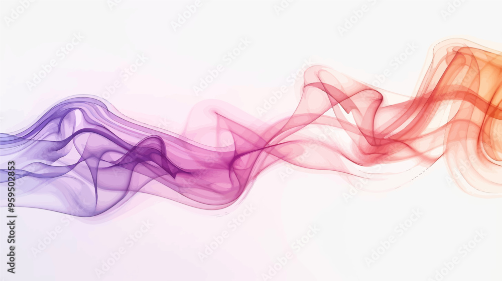 Colorful Smoke Trails in Abstract Art Colorful Smoke Trails in Abstract Art