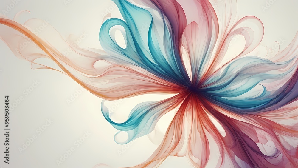 abstract dynamic background with flowers abstract dynamic background with flowers
