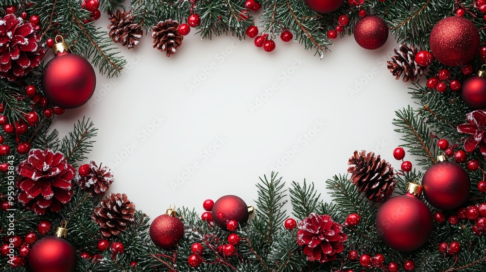 Merry Christmas and Happy New Year festive colorful composition. Christmas background. Xmas banner and holiday poster Merry Christmas and Happy New Year festive colorful composition. Christmas background. Xmas banner and holiday poster