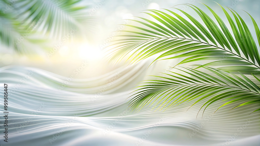 Fototapeta premium soft blurred rose silk leaf natural background
