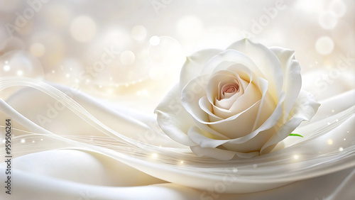 soft blurred rose silk leaf natural  background  