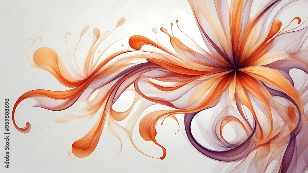 abstract dynamic background with flowers abstract dynamic background with flowers