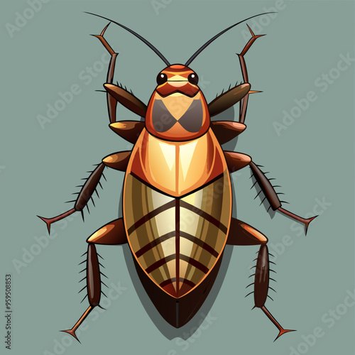 vector illustration of cockroach