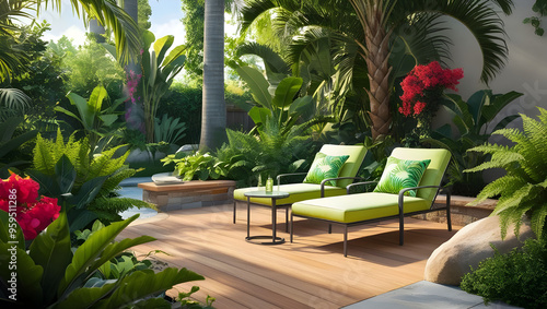 The arm chair sofa serves beautifully on the side of the garden