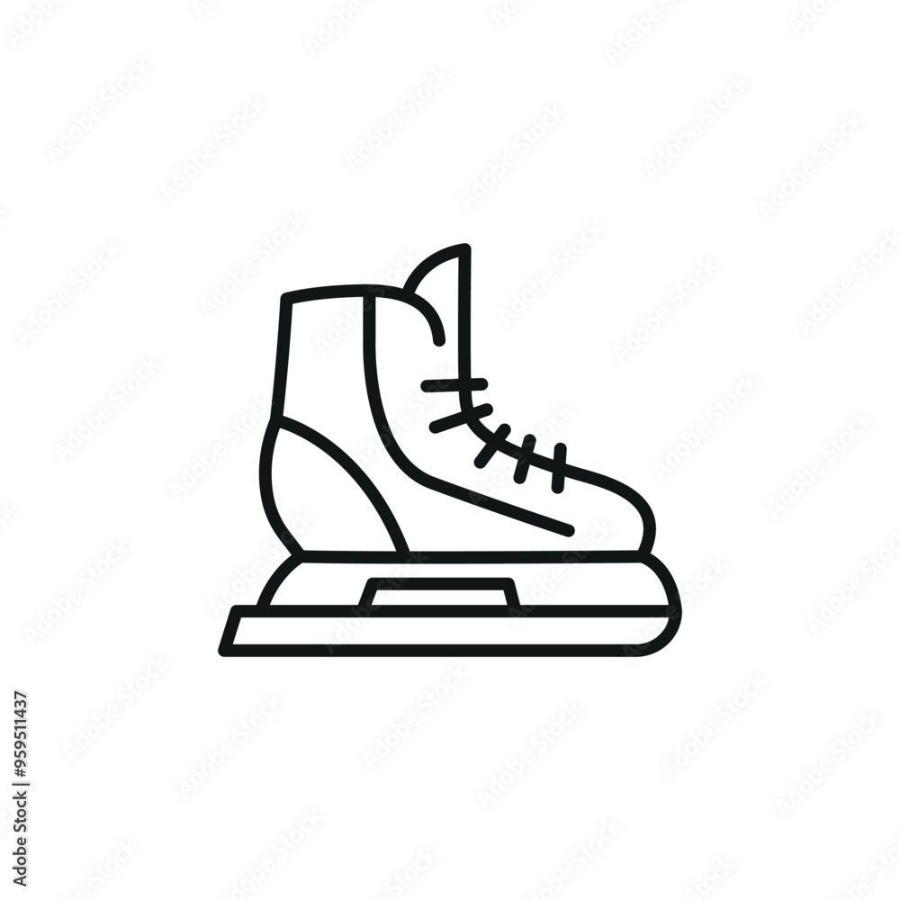 Ice Skate icon. Simple ice skate icon for social media, app, and web design. Vector illustration Ice Skate icon. Simple ice skate icon for social media, app, and web design. Vector illustration