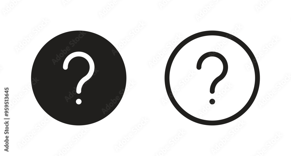 Question Mark in Bubble Icon Vector. question icon vector Question Mark in Bubble Icon Vector. question icon vector