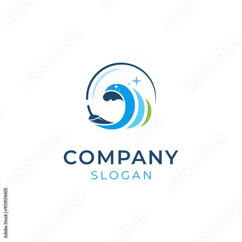 Free Download Cleaning service logo design template - GFXLoad