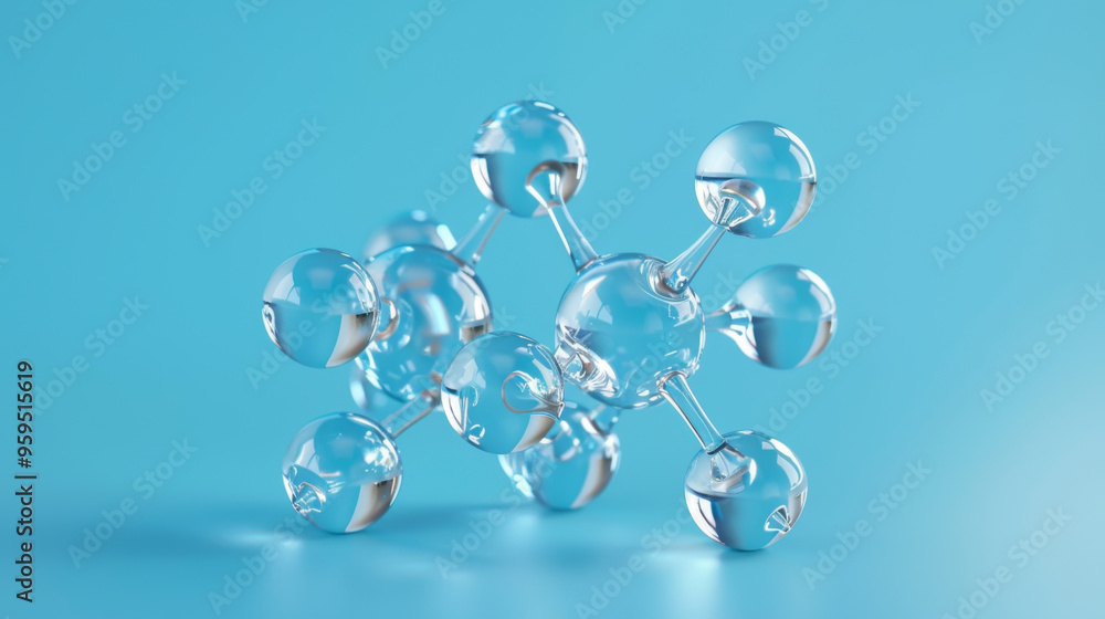 water molecule model, Science or medical background, water molecule model, Science or medical background,